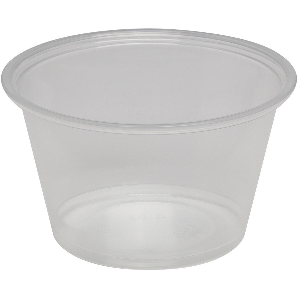Dixie 4 oz Souffle Cups by GP Pro 4 fl oz - Clear - Plastic - Sauce - 200/Pack - 12 / Carton