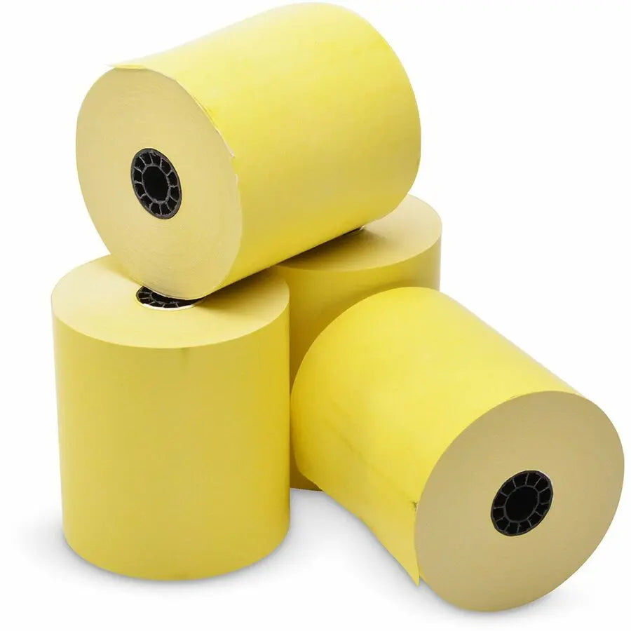 Iconex Direct Thermal Printing Thermal Paper Rolls, 3.13" x 230 ft, Canary, 50/Carton (ICX90902271)