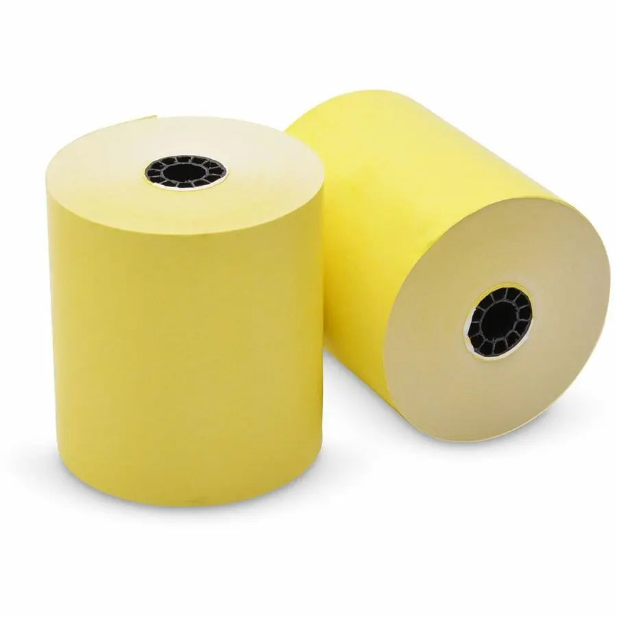 Iconex Direct Thermal Printing Thermal Paper Rolls, 3.13" x 230 ft, Canary, 50/Carton (ICX90902271)