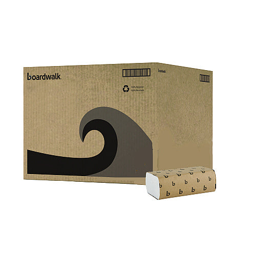 Boardwalk Multifold Paper Towels, 1-Ply, White, 4000 Towels