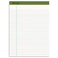 Ampad Earthwise by Ampad Recycled Writing Pad, Wide/Legal Rule, Politex Green Headband, 50 White 8.5 x 11.75 Sheets, Dozen (TOP20172)
