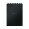 Rocketbook Flip Smart Notepad, Black Cover, Lined/Dot Grid Rule, 6 x 8.8, White, 18 Sheets (RKBFLPERCAFR)
