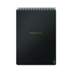 Rocketbook Flip Smart Notepad, Black Cover, Lined/Dot Grid Rule, 6 x 8.8, White, 18 Sheets (RKBFLPERCAFR)