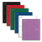 Five Star Wirebound Notebook with Two Pockets, 1-Subject, Medium/College Rule, Randomly Assorted Cover Color, (100) 11 x 8.5 Sheets (MEA06206)