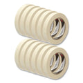 101 Value Masking Tape 101+, 3" Core, 0.70" x 60 yds, Tan, 12/Pack (MMM10118)