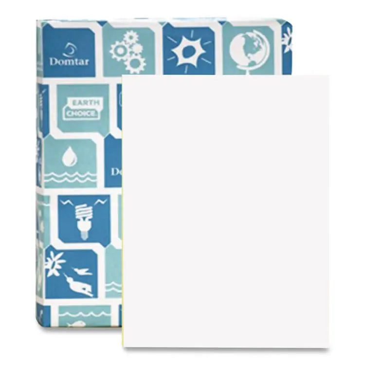 Domtar EarthChoice Cover Stock, Index, 96 Bright, 110 lb Index Weight, 8.5 x 11, Bright White, 250/Pack (DMR81038)