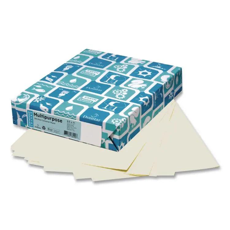 Domtar Card Stock, 110 lb Cover Weight, 8.5 x 11, Ivory, 250/Pack (DMR81049)