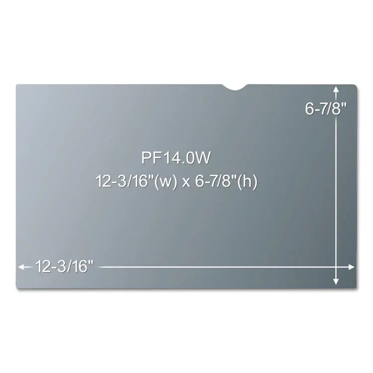 3M Antiglare Frameless Filter for 14" Widescreen Laptop, 16:9 Aspect Ratio (MMMAG140W9)