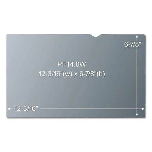 3M Antiglare Frameless Filter for 14" Widescreen Laptop, 16:9 Aspect Ratio (MMMAG140W9)