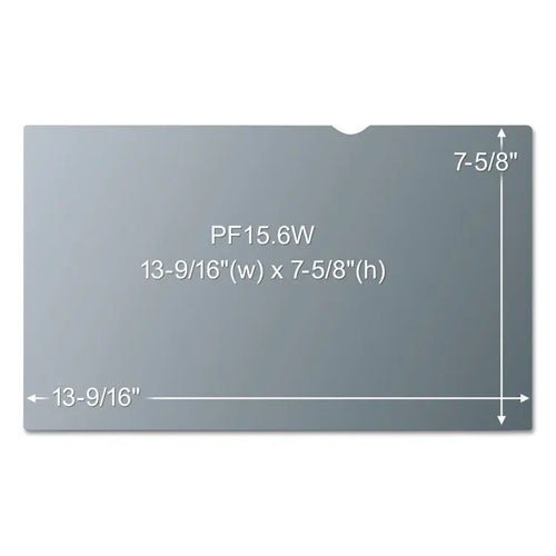 3M Antiglare Frameless Filter for 15.6" Widescreen Laptop, 16:9 Aspect Ratio (MMMAG156W9)