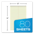 TOPS Fashion Steno Pad, Gregg Rule, Assorted Abstract Floral Headband Designs, 80 White 6 x 9 Sheets, 6/Pack (TOP80229)