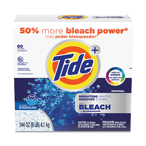 Tide® Powder Laundry Detergent with Bleach, 144 oz., 2 Boxes (84998CT)