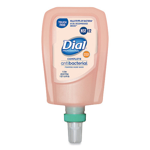Dial Antibacterial Foaming Hand Wash Refill for FIT Touch Free Dispenser, Original Scent, 1 L, 3/Carton