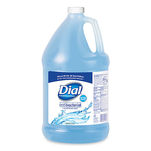 Dial Antibacterial Liquid Hand Soap Refill, Spring Water, 1 Gallon Bottle
