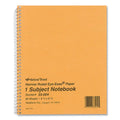National Single-Subject Wirebound Notebooks, Narrow Rule, Brown Paperboard Cover, (80) 8.25 x 6.88 Sheets (RED33004)