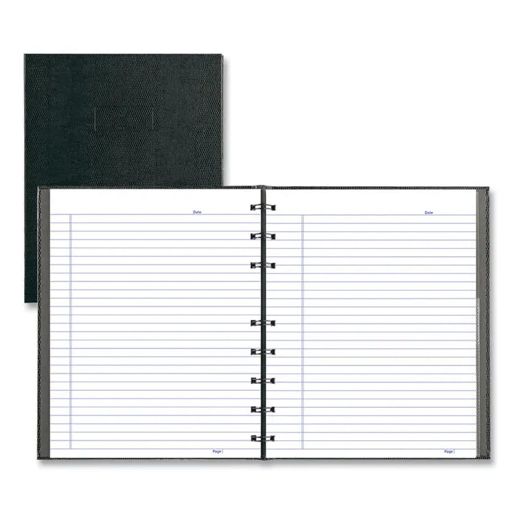 Blueline NotePro Notebook, 1-Subject, Narrow Rule, Black Cover, (75) 9.25 x 7.25 Sheets (REDA7150BLK)
