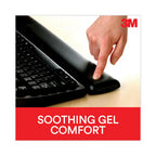 3M Antimicrobial Gel Compact Keyboard Wrist Rest, 18 x 2.75, Black (MMMWR309LE)