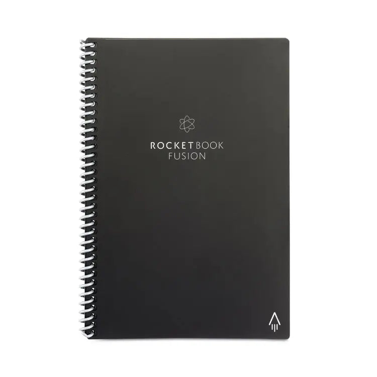 Rocketbook Fusion Smart Notebook, Seven Assorted Page Formats, Black Cover, (21) 8.8 x 6 Sheets (RKBEVRFERCAFR)