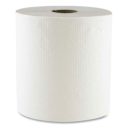 Boardwalk Hardwound Paper Towel Rolls, White, 700-ft, 6 Rolls