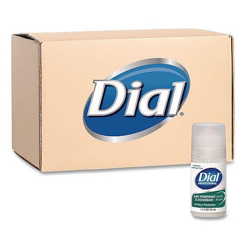 Dial Anti-Perspirant Deodorant, Crystal Breeze, 1.5 oz, Roll-On Bottle, 48/Carton