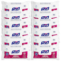 PURELL Foodservice Surface Sanitizing Wipes, 1-Ply, 7.4 x 9, Fragrance-Free, White, 72/Pouch, 12 Pouches/Carton (937112CT)