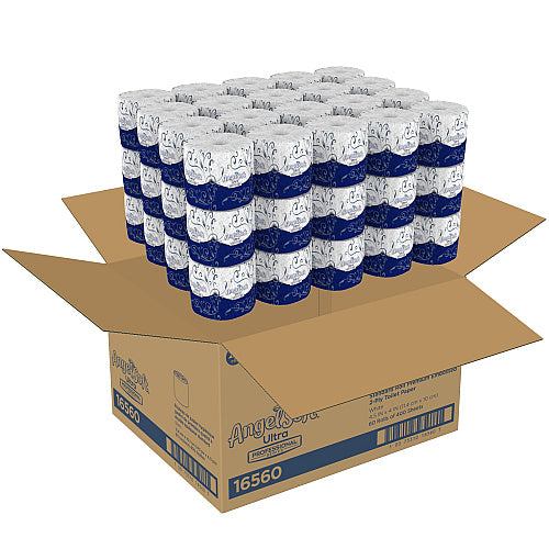 Angel Soft® Professional Premium Toilet Paper, 400 Sheets, 60 Roll Case (GPC16560)