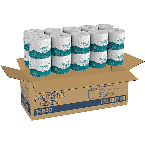 Angel Soft Premium Toilet Paper, 2-Ply, 450 Sheets, 20 Rolls